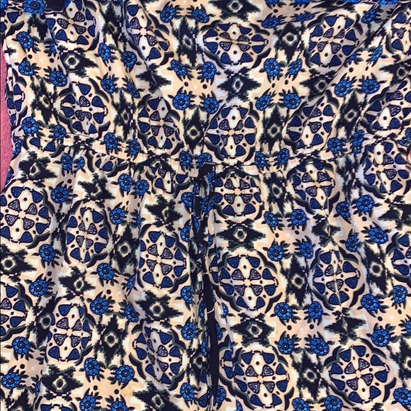 Nordstrom Zoe & Rose Blue Strapless Romper Small - Picture 7 of 8